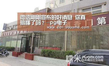 微信刚刚宣布的好消息 你真搞懂了吗?-pg电子(图2) pg电子